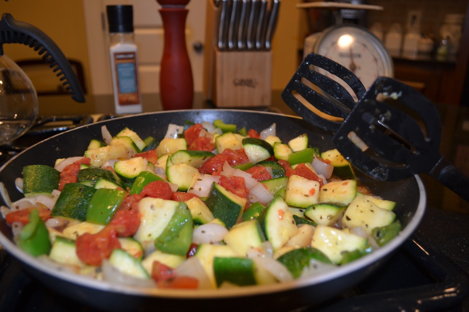 Southern Accents Zucchini, Onions, Tomatoes and Peppers with Basil