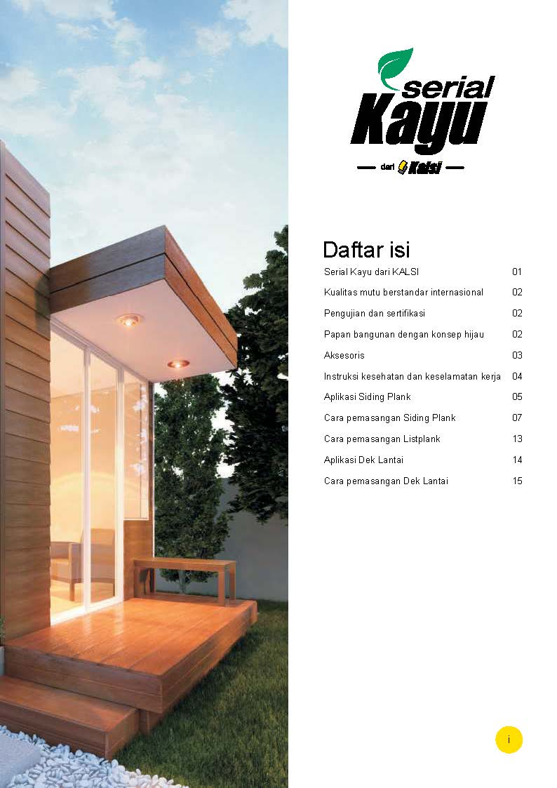 Brosur dan Spesifikasi KalsiPlank 9 Cedar &amp; Kalsiplank 10