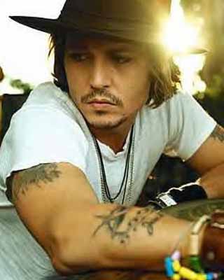 Johnny Tattoos on Celebrity Tattoos Johnny Depp Tattoo Number One B O Tattoodonkey Com