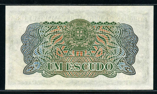 Banco Nacional Ultramarino Mozambique currency Escudo banknote