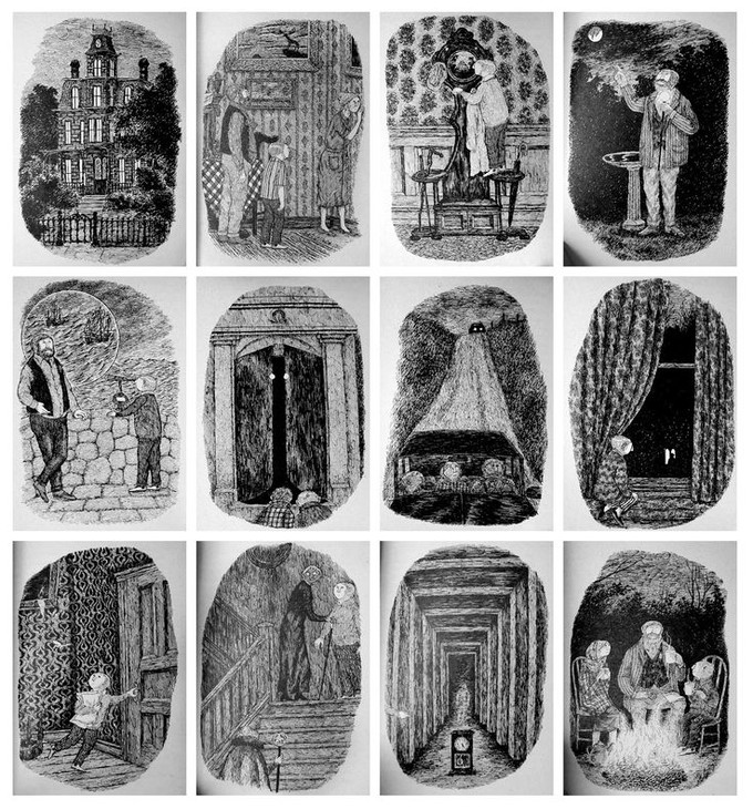 PowerOfBabel Edward Gorey's Illustrations for John Bellairs' "The