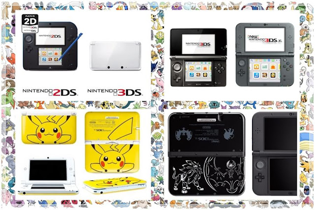 Comparação consoles: Nintendo 2DS x 3DS/Nintendo 3DS x New 3DS XL (+ exemplo de edições especiais 3DS XL Pokémon)
