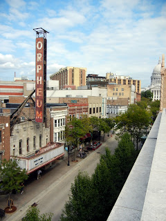 View from the observation deck at the Museum of Contemporary Artson State street in Madison, Wisconsin