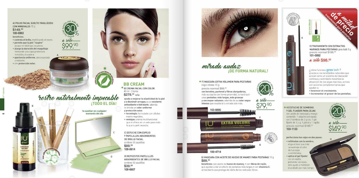 Andrea IU belleza integral : colección de productos de belleza 2018