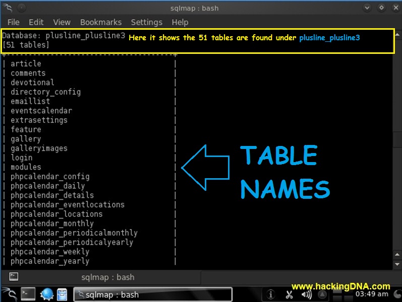HackingDNA: Hack The Database with Backtrack 5