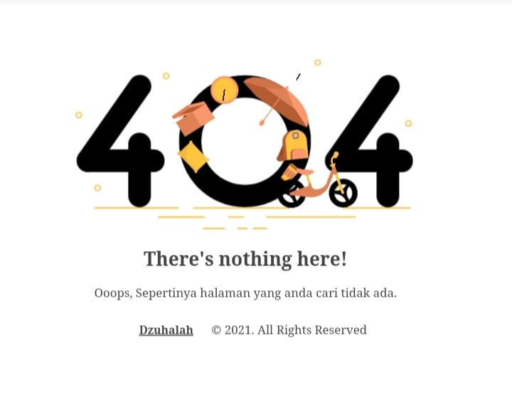 Gambar Cara Membuat Custom Halaman Error 404 Page Not Found Keren di Blogger