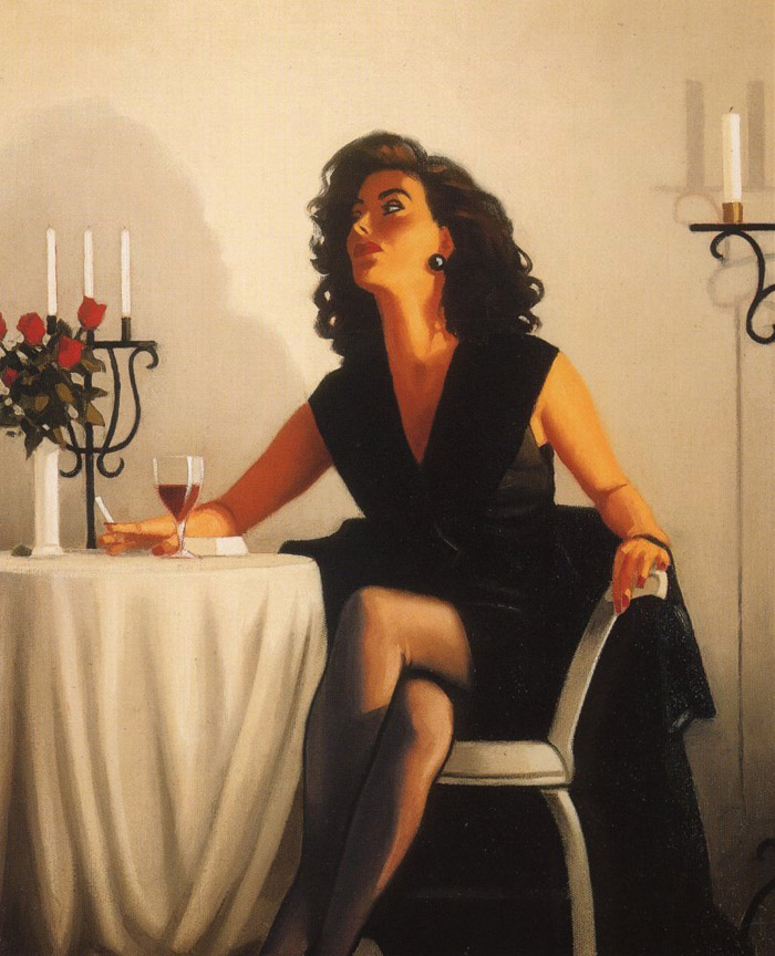 Painting of Jack Vettriano artist, Jack Vettriano paintings