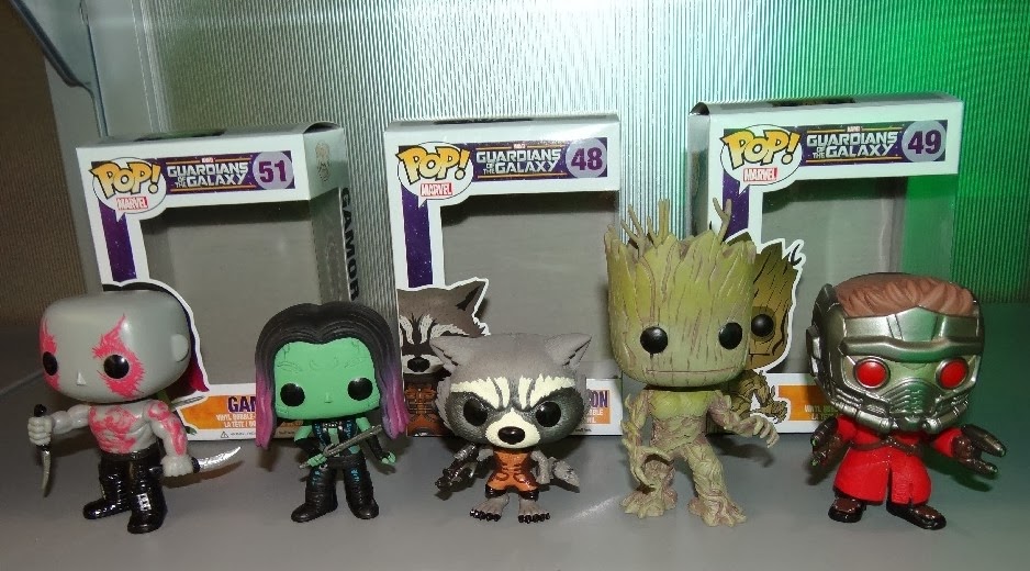 Toy Fair 2014 First Look: Guardians of the Galaxy Pop! Marvel Vinyl Figures by Funko - Drax, Gamora, Rocket Raccoon, Groot & Star-Lord