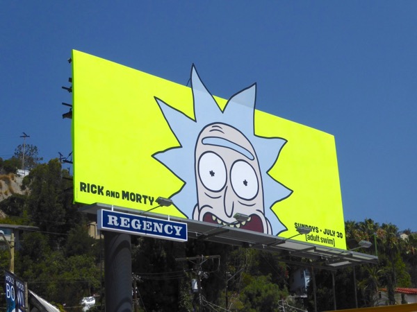 Rick and Morty season 3 Adult Swim billboard Rick Morty season 3 billboard