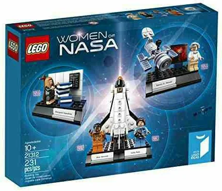 NASA Women LEGO Minifigures Toy Building Kit: 231-Piece of Margaret Hamilton, Nancy Grace Roman, Sally Ride and Mae Jemison