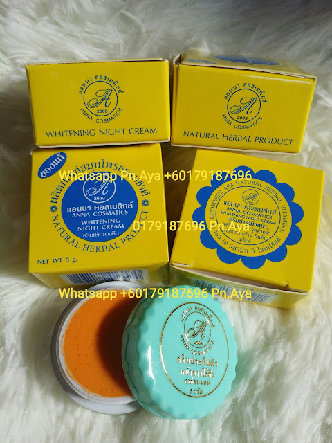 Krim Kunyit Anna.. 1 PCS RM20 S/M..RM25 S/S..FREE POSLAJU 2 PCS RM30 S/M..RM35 S/S..FREE POSLAJU 12 PCS RM130 S/M..RM140 S/S..FREE POSLAJU Sms/whatsapp 0179187696 Pada yg x tahu krim kunyit nih bnyk khasiatnyer...antaranya ialah: - 1. Memgecutkan jerawat 2. Mengurangkan Pigmentasi/Jeragat dengan berkesan 3. Membersihkan kulit muka 4. Awet muda 5. Melicinkan kulit muka 6. Mencerahkkan kulit muka Krim kunyit nih ternyata berkesan dengan cepat untuk membasmi apa jua jenis jerawat dan kesan parut akibat jerawat, selain itu mampu memadamkan kesan jeragat dalam masa yang singkat, sesuai untuk semua jenis kulit. Krim kunyit ini juga berfungsi sebagai pemutih wajah serta melembutkan kulit muka, pilihan utama penduduk Thailand dalam masaalah muka berjerawat dan berjeragat, amat sesuai digunakan kpd mereka yg mengalami masalah jerawat (semua jenis jerawat). #krimkunyit #krimkunyitanna #setanna2009 #produkkecantikkan #sayajual #mohayabeauty