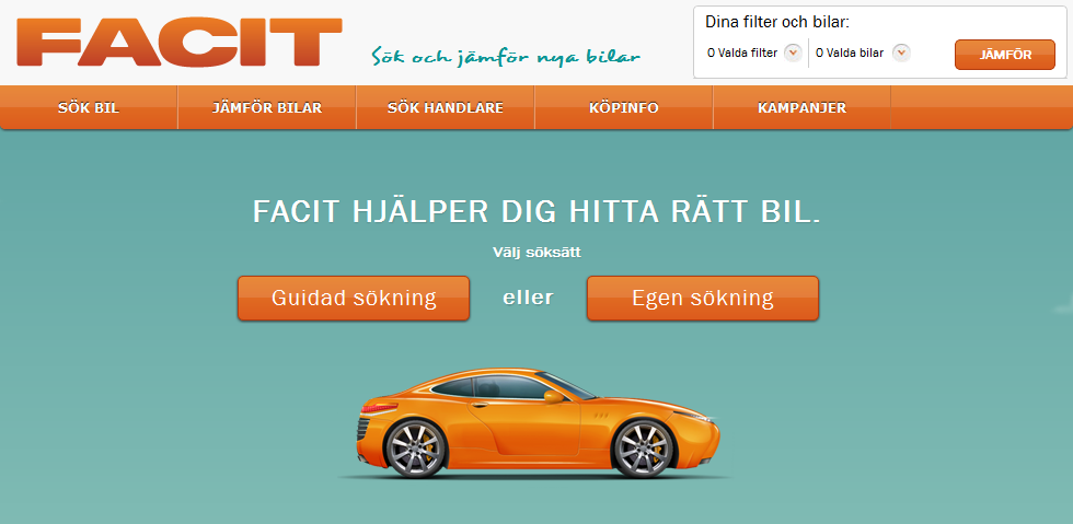 Sverigebladet - Sveriges största blogg!*: FACIT - Hitta rätt bil för dig