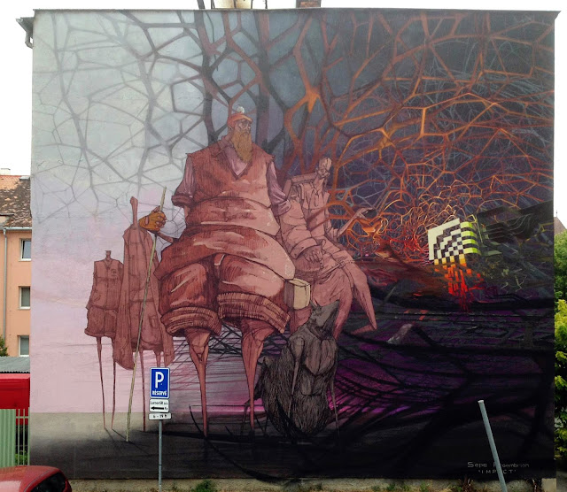 Street Art By Roem and Sepe in Kosice, Slovaka For SAC Festival