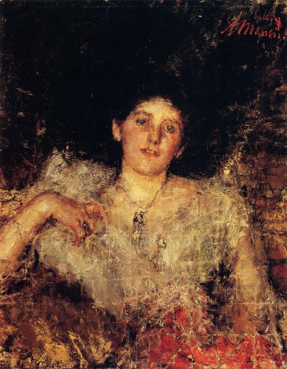 Antonio Mancini Ritratto maschile, 1891 Masterpiece Tutt'Art