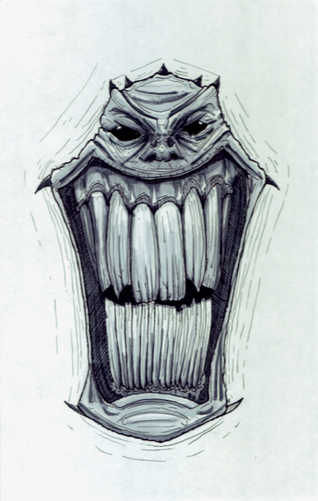 Halloween Colored Pencil Drawing