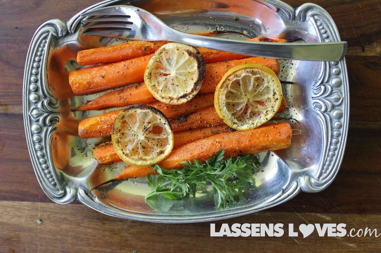 spring+carrots, roasted+carrots,thyme+carrots, carrot+recipe, lemon+carrots