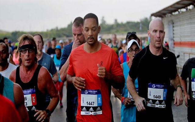 Actor Will Smith corrió en Marabana 2018