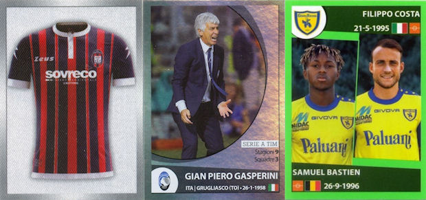 592 LUIGI GIORGI DANIELE ALTOBELLI ITALIA ASCOLI STICKER CALCIATORI 2016 PANINI
