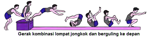 Cara Senam Lantai Lompat Kangkang, Lompat Jongkok, dan Guling Depan  (Disertai Gambar)