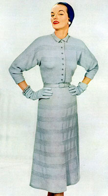 The Vintage Pattern Files : Free 1950's Knitting Pattern - Graceful Living Blouse