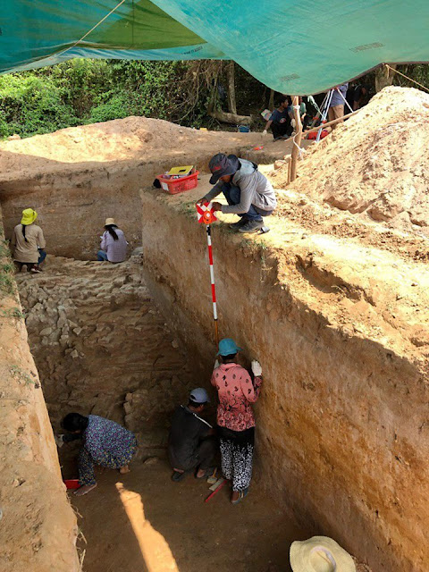 Archaeologists uncover part of ancient Angkor temple