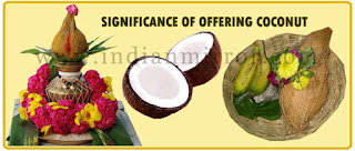 Image result for Do you know why coconuts are offered to deities in temples?