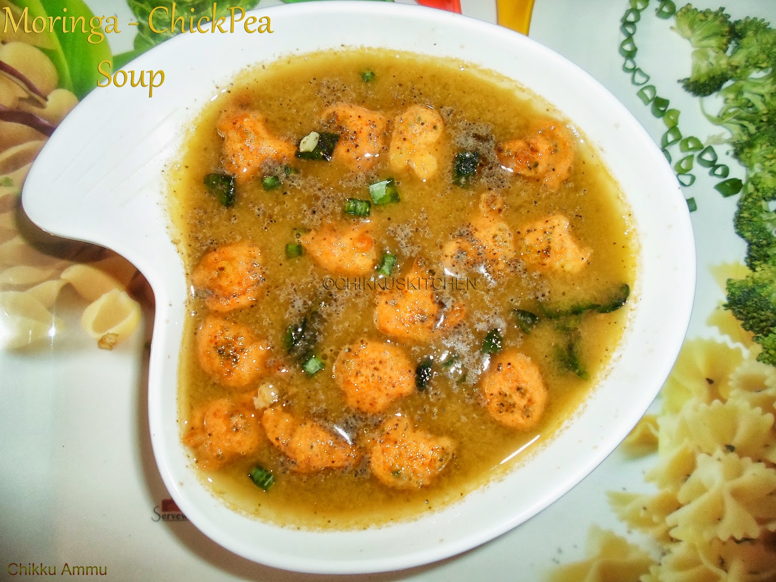 Chikkus Kitchen Moringa Chickpea Vegetable Soup / Healthy Soup