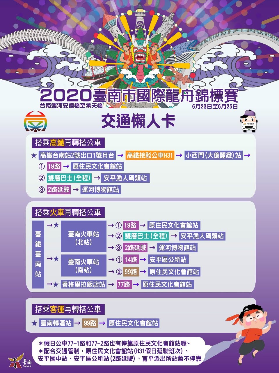 [活動] 2020台南市國際龍舟錦標賽｜賽事、市集、表演、交通資訊懶人包