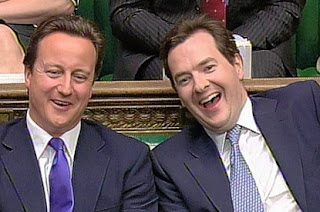 David Cameron and George Osborne evil