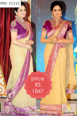 buy latest trends sridevi in saree bollywood sarees collection