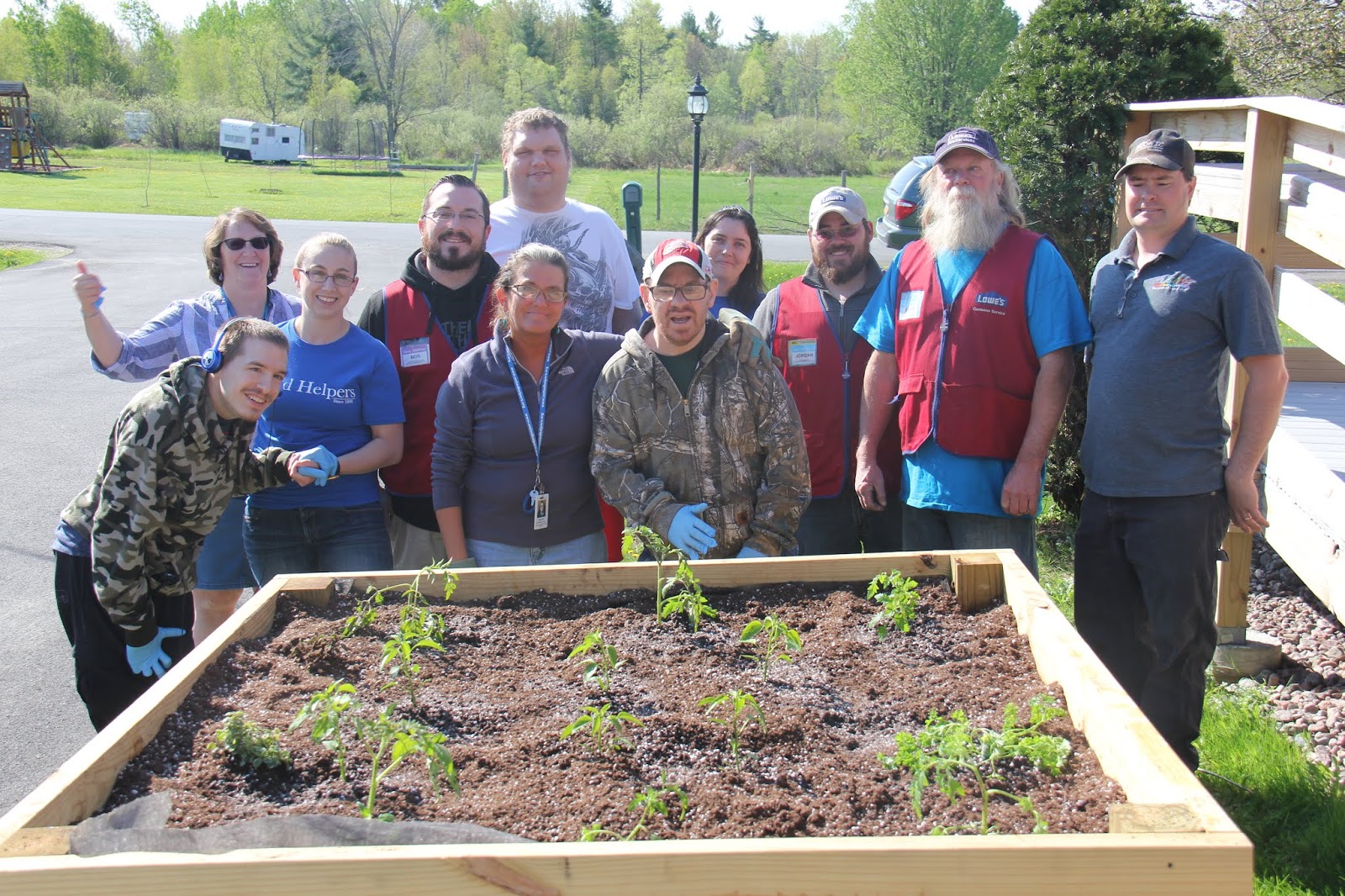 The United Helpers Insider Lowes Donation Brings Raised Garden