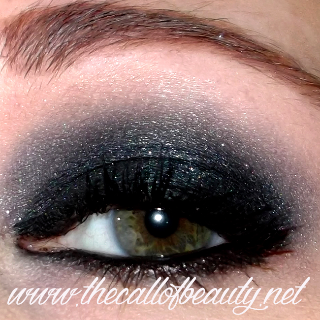 Make Up Tutorial Black Glitter Smokey Eyes