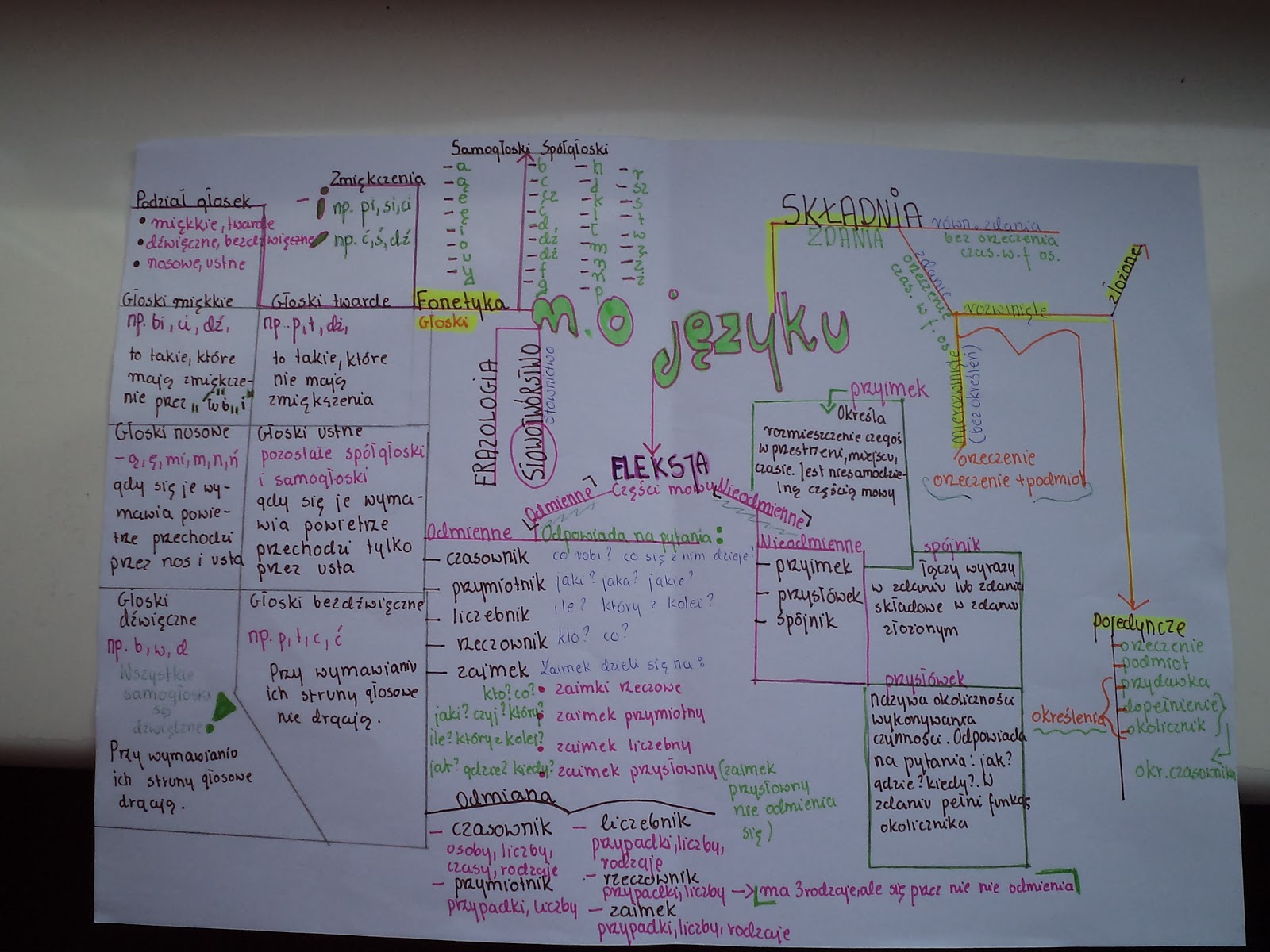 SP 6 język polski kl.VI c: O języku