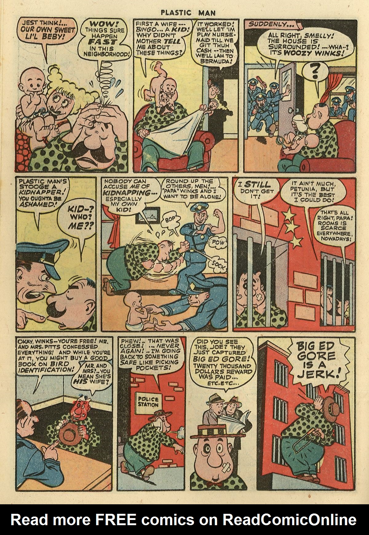 Read online Plastic Man (1943) comic -  Issue #3 - 32