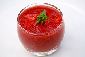 soupe fraise betterave basilic déglutition