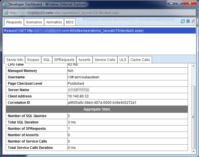 SharePoint Developer Dashboard FAQs SharePoint Diary
