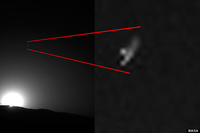 UFO' Photographed Over Mars?