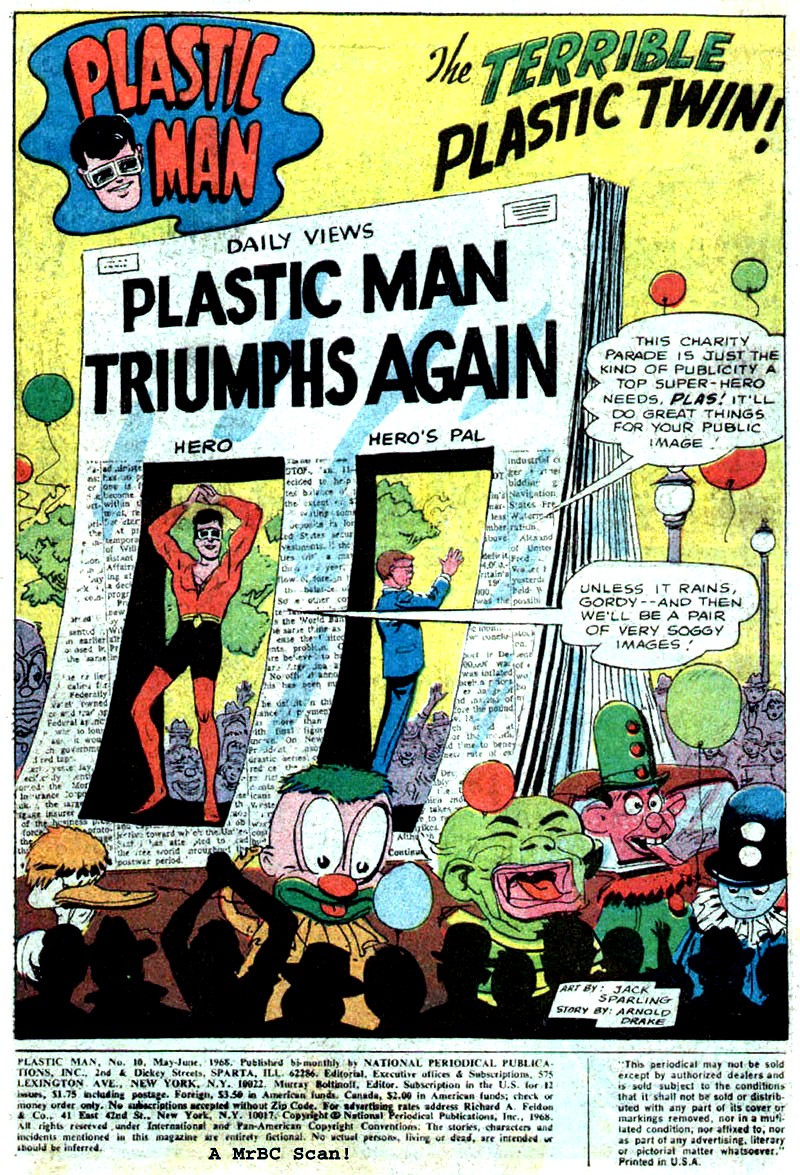 Read online Plastic Man (1966) comic -  Issue #10 - 3