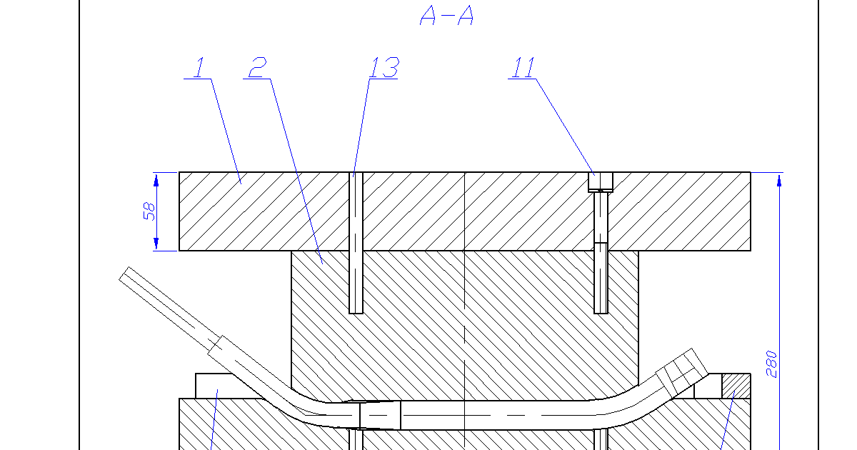 Штамп гибочный чертежи
