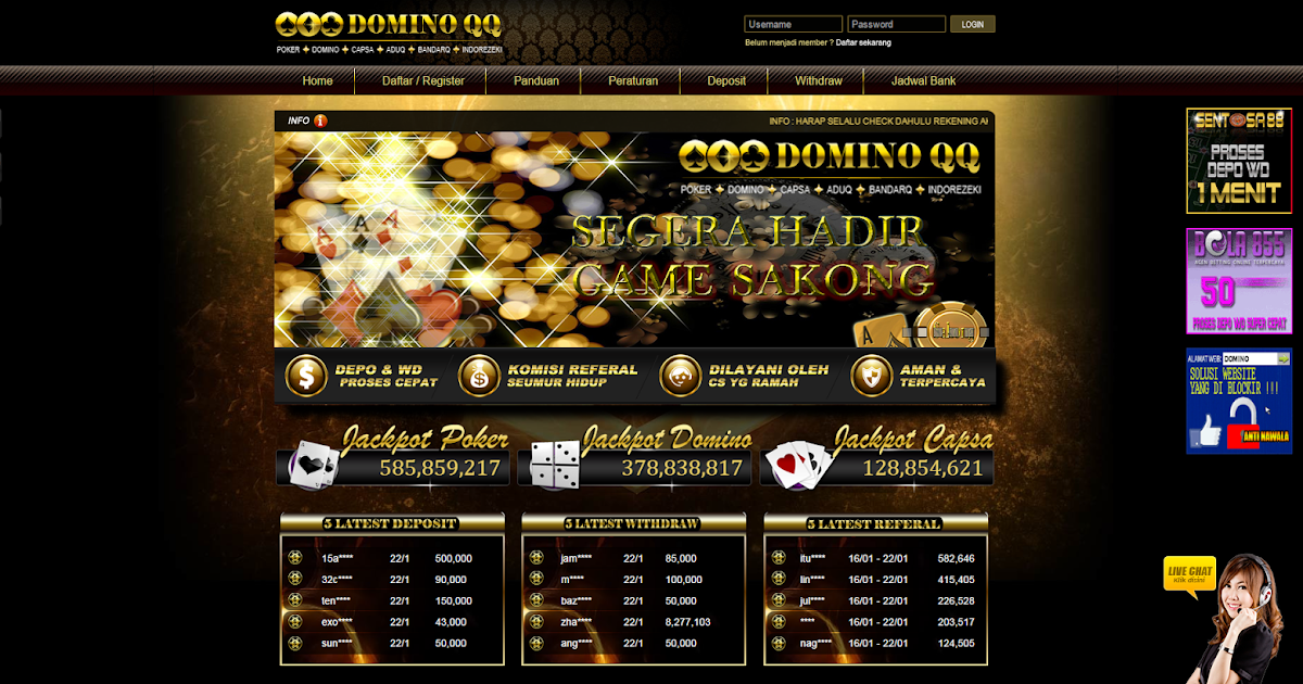 Info Judi Online - Informasi Judi Online | Situs Poker Terbaik | DominoQQ Uang Nyata