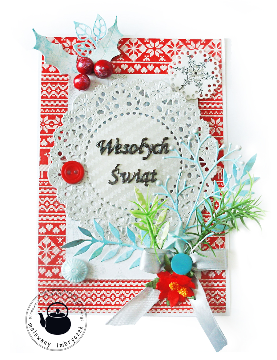 Malowany Imbryczek Rękodzieło artystyczne, scrapbooking, decoupage