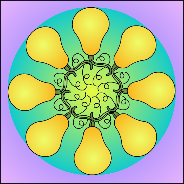 Nicole's Free Coloring Pages: Little Pumpkins Mandala * Coloring page