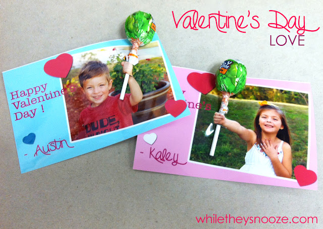 While They Snooze: Quick Kid Valentine's Day Cards for School Friends