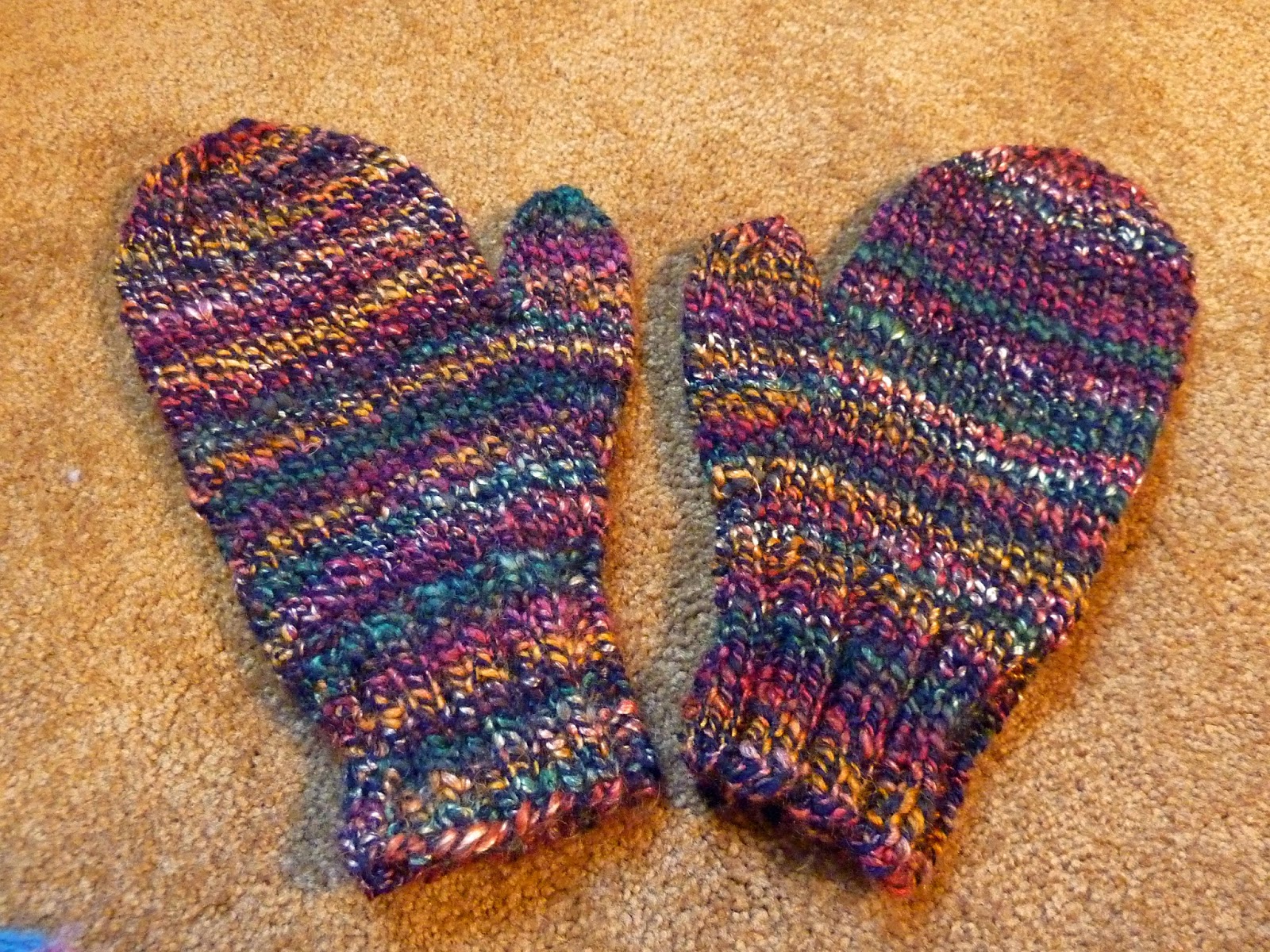 Knitting Pattern For Fingerless Mittens Using 2 Aiguilles - Mike Nature