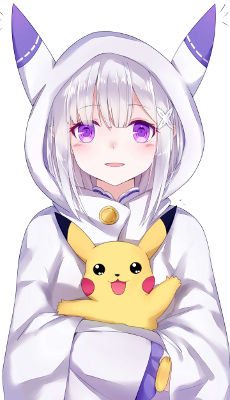 Emila Re:ZERO et Pikachu - Fond d'Écran en QHD pour Mobile