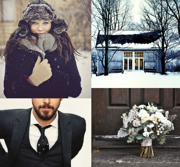 I never really considered having a winter wedding but seeing these 
