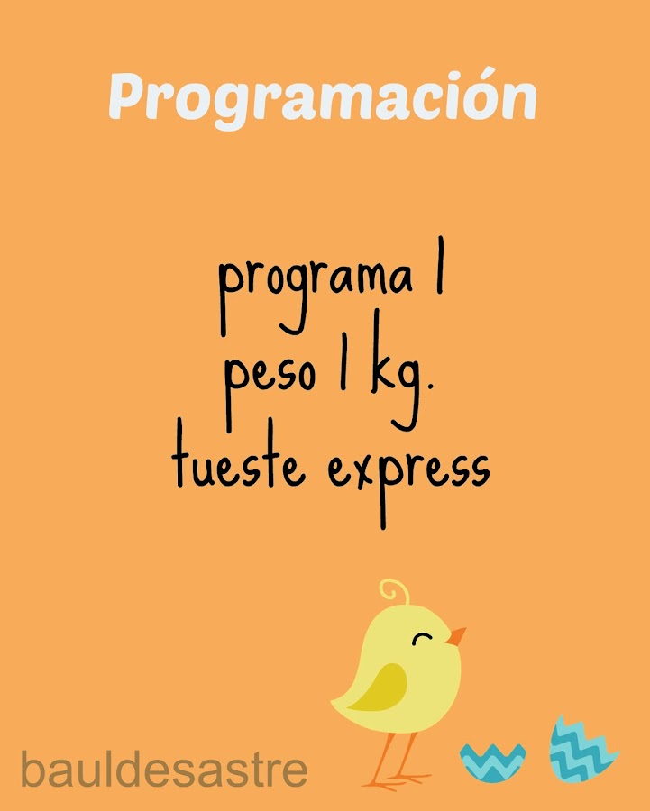 programa para pan casero en panificadora