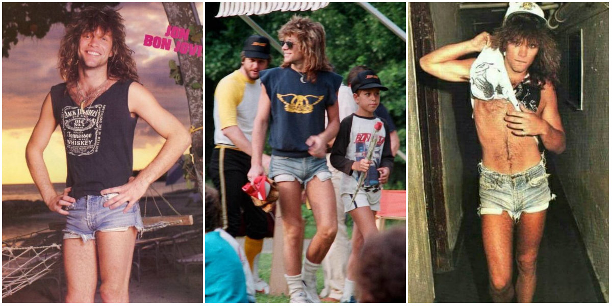 80s style jean shorts