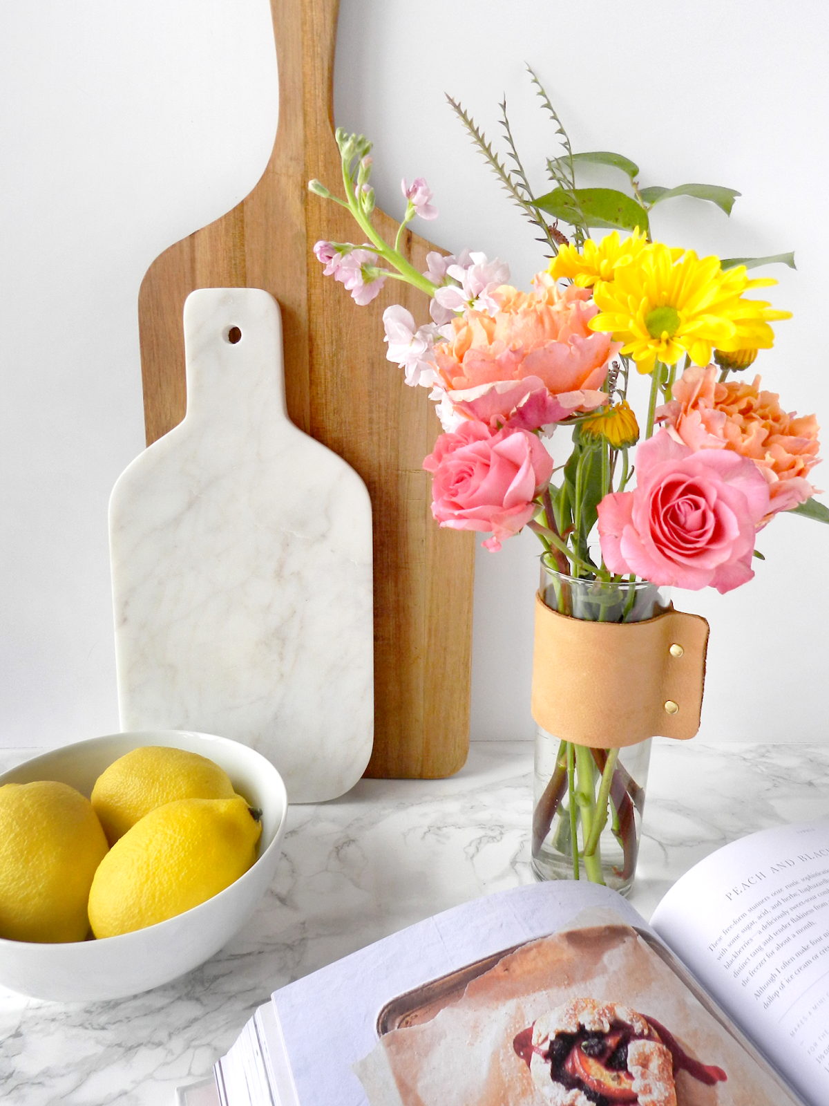 DIY Leather Wrapped Vase SAS+ROSE