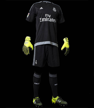 camiseta segunda equipación portero Real Madrid 2015 2016